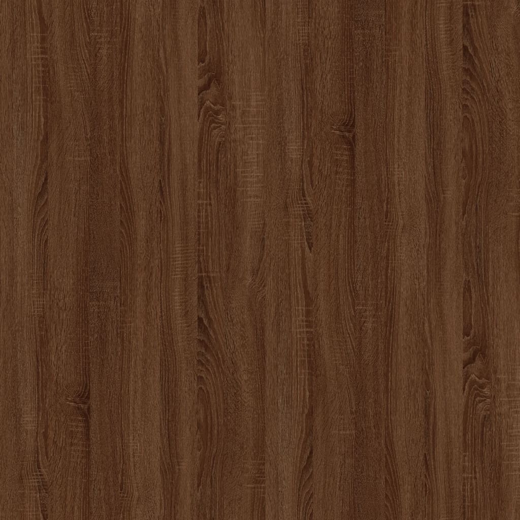 vidaXL Bedside Table Brown Oak 57x55x36 cm Engineered Wood