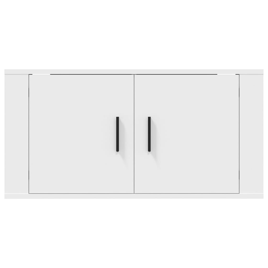 vidaXL Wall Mounted TV Cabinet White 80x34,5x40 cm