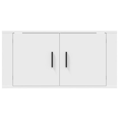 vidaXL Wall Mounted TV Cabinet White 80x34,5x40 cm