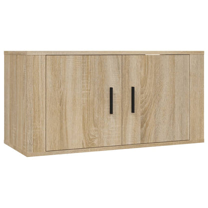 vidaXL Wall Mounted TV Cabinet Sonoma Oak 80x34,5x40 cm
