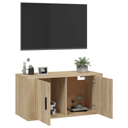 vidaXL Wall Mounted TV Cabinet Sonoma Oak 80x34,5x40 cm