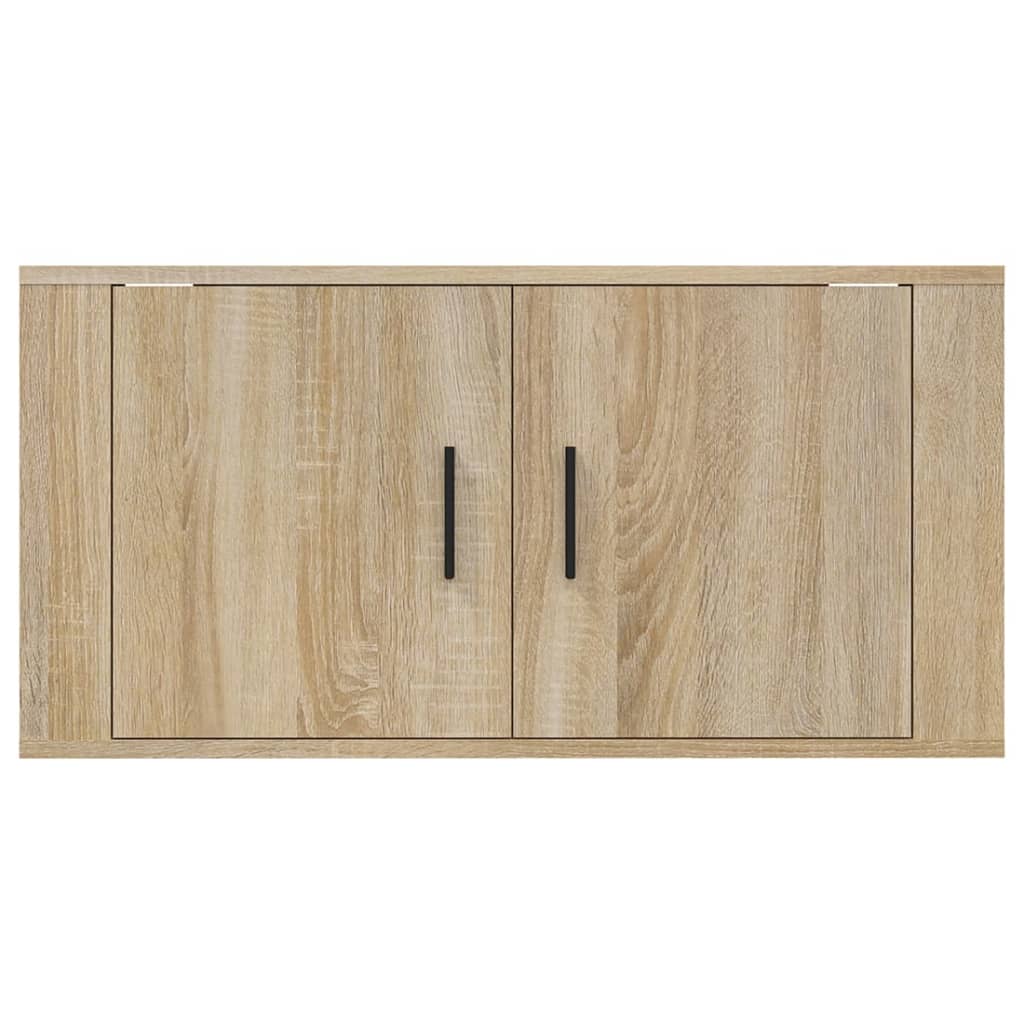 vidaXL Wall Mounted TV Cabinet Sonoma Oak 80x34,5x40 cm
