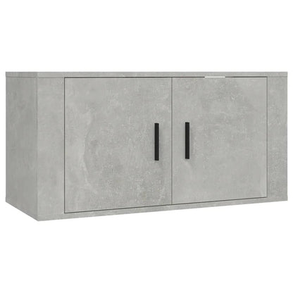 vidaXL Wall Mounted TV Cabinet Concrete Grey 80x34,5x40 cm