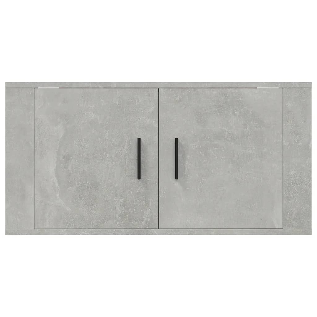 vidaXL Wall Mounted TV Cabinet Concrete Grey 80x34,5x40 cm