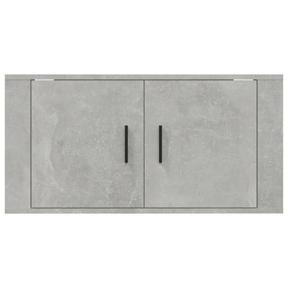 vidaXL Wall Mounted TV Cabinet Concrete Grey 80x34,5x40 cm