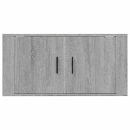 vidaXL Wall Mounted TV Cabinet Grey Sonoma 80x34.5x40 cm