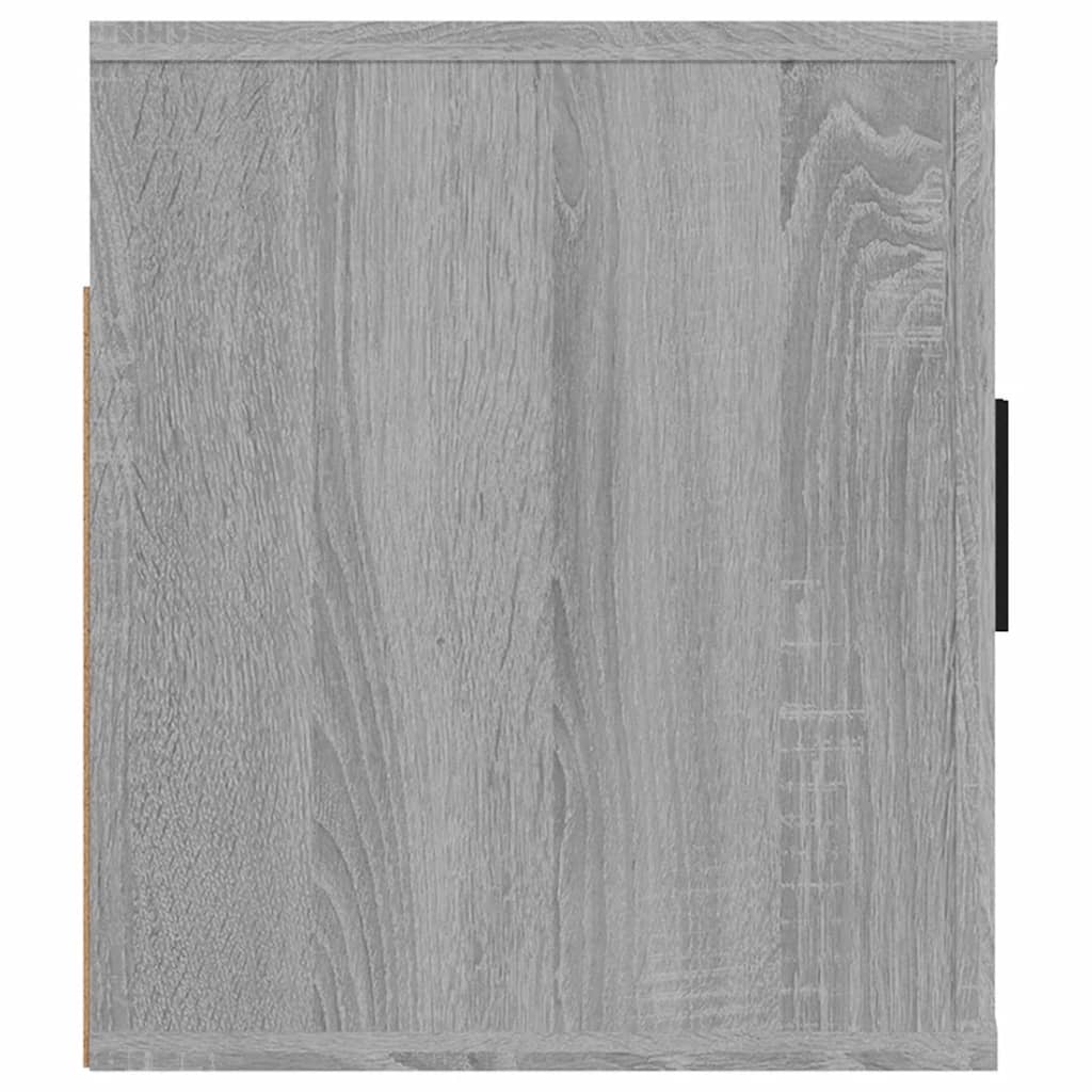 vidaXL Wall Mounted TV Cabinet Grey Sonoma 80x34.5x40 cm