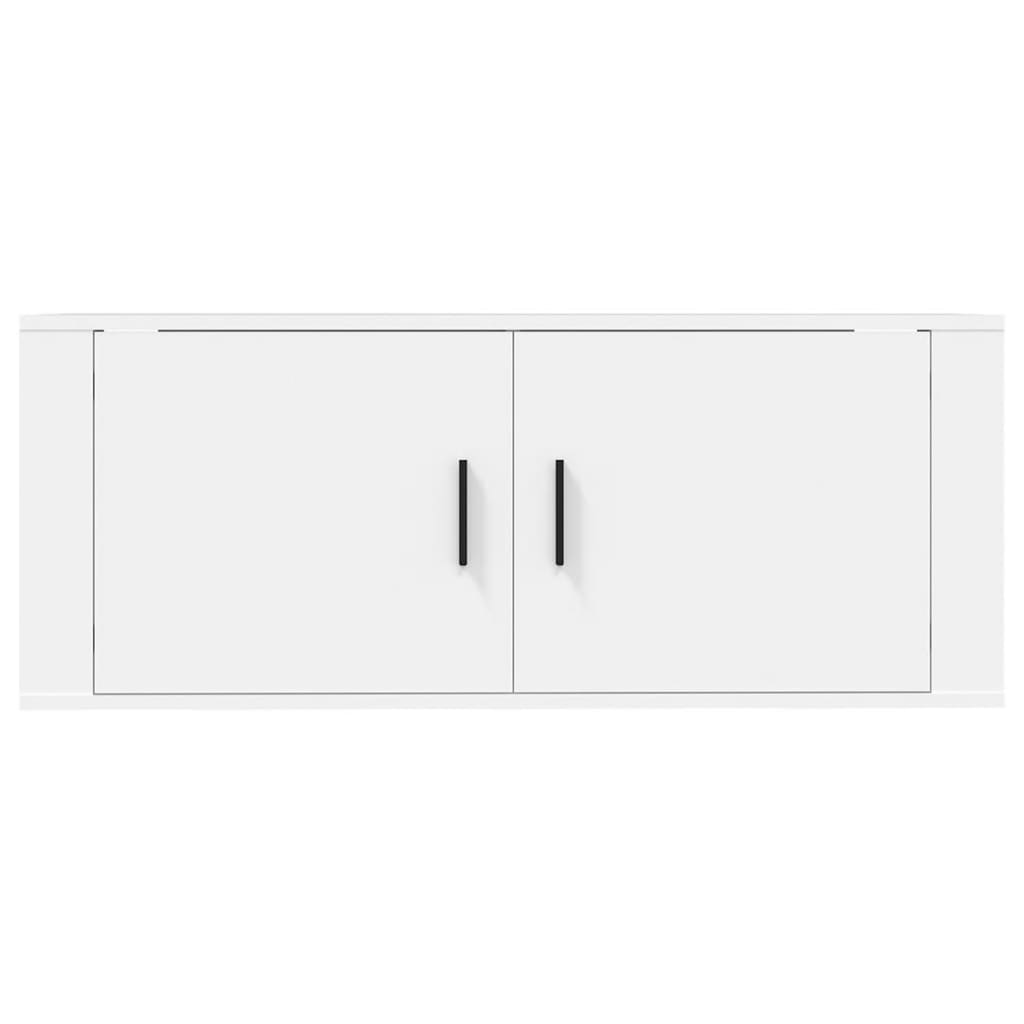 vidaXL Wall Mounted TV Cabinet White 100x34,5x40 cm