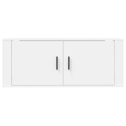 vidaXL Wall Mounted TV Cabinet White 100x34,5x40 cm