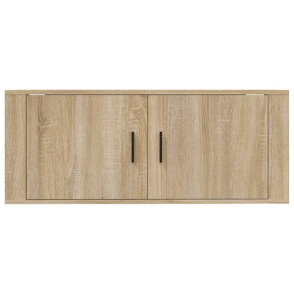 vidaXL Wall Mounted TV Cabinet Sonoma Oak 100x34,5x40 cm