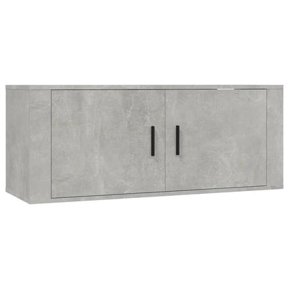 vidaXL Wall Mounted TV Cabinet Concrete Grey 100x34,5x40 cm
