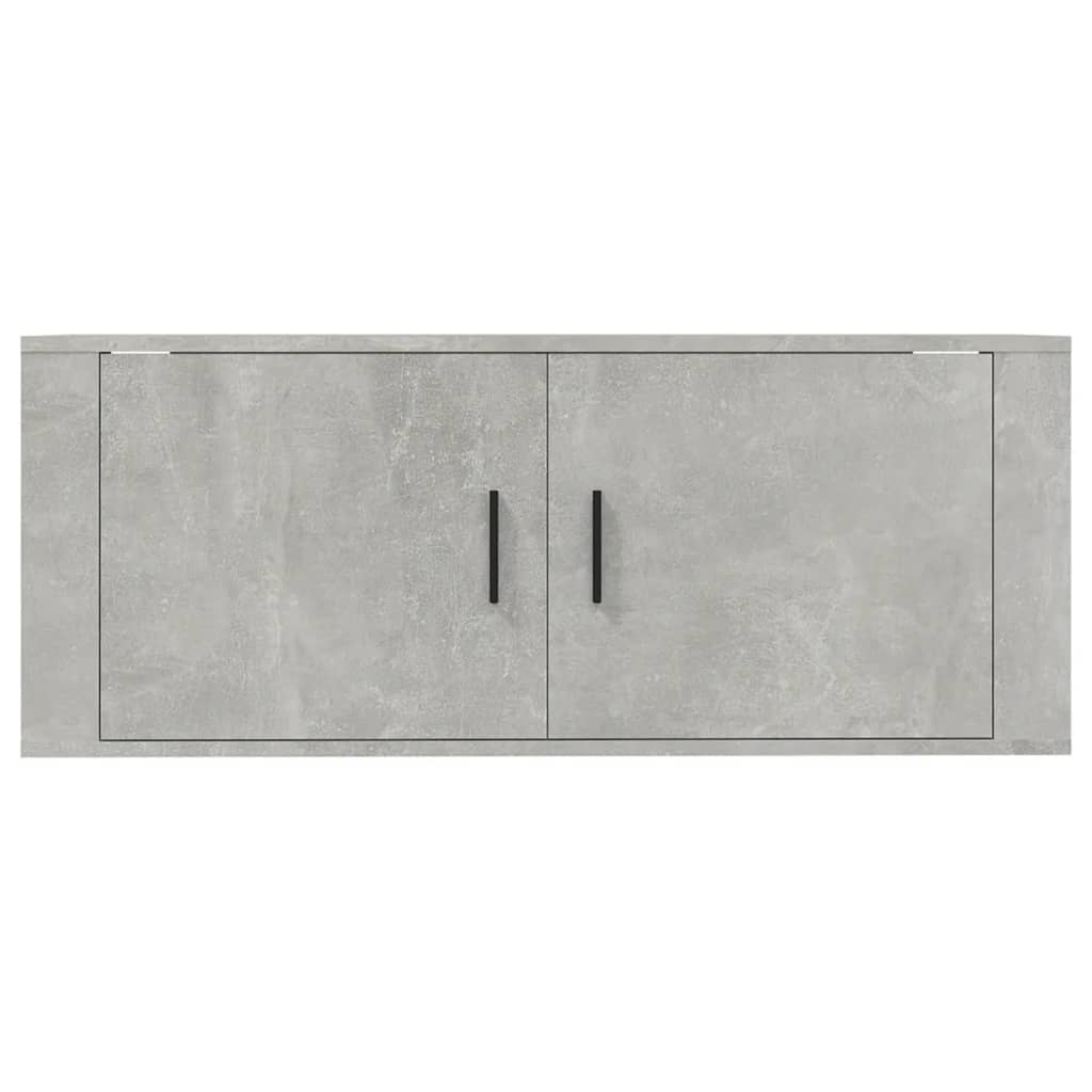 vidaXL Wall Mounted TV Cabinet Concrete Grey 100x34,5x40 cm