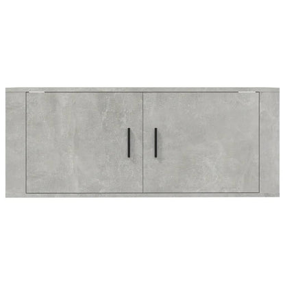 vidaXL Wall Mounted TV Cabinet Concrete Grey 100x34,5x40 cm