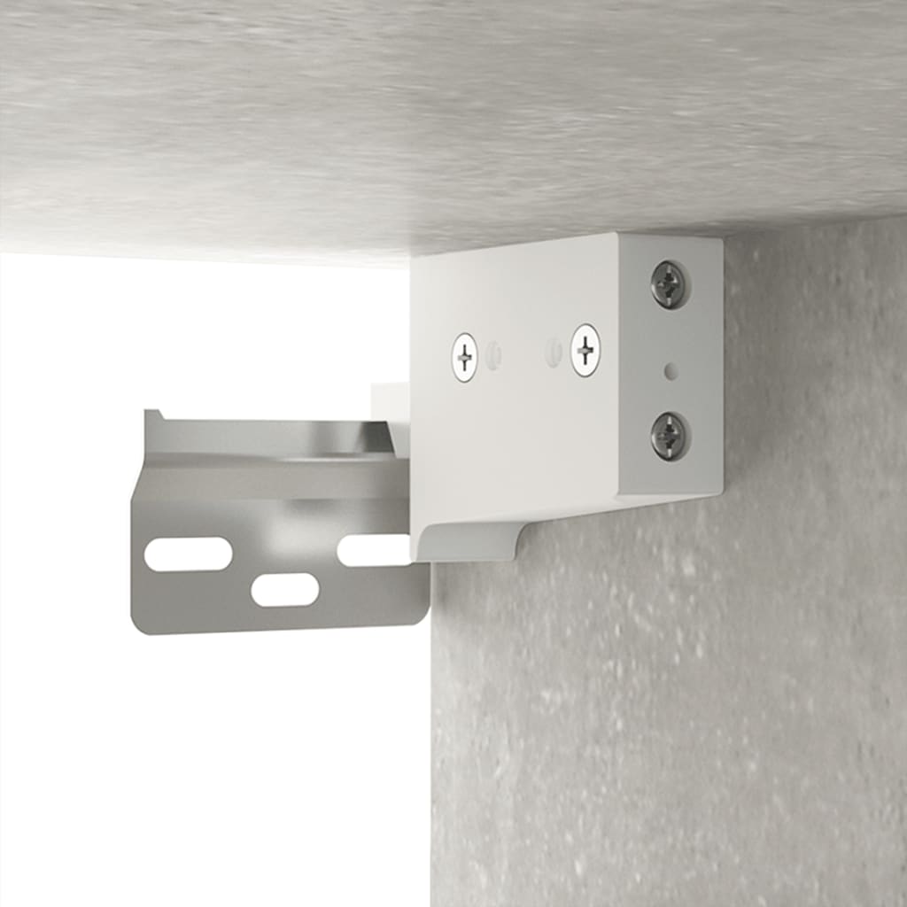 vidaXL Wall Mounted TV Cabinet Concrete Grey 100x34,5x40 cm