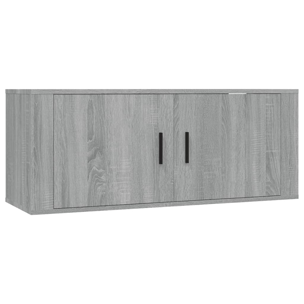 vidaXL Wall Mounted TV Cabinet Grey Sonoma 100x34,5x40 cm