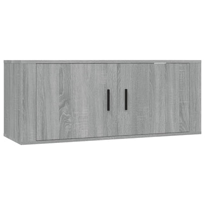 vidaXL Wall Mounted TV Cabinet Grey Sonoma 100x34,5x40 cm