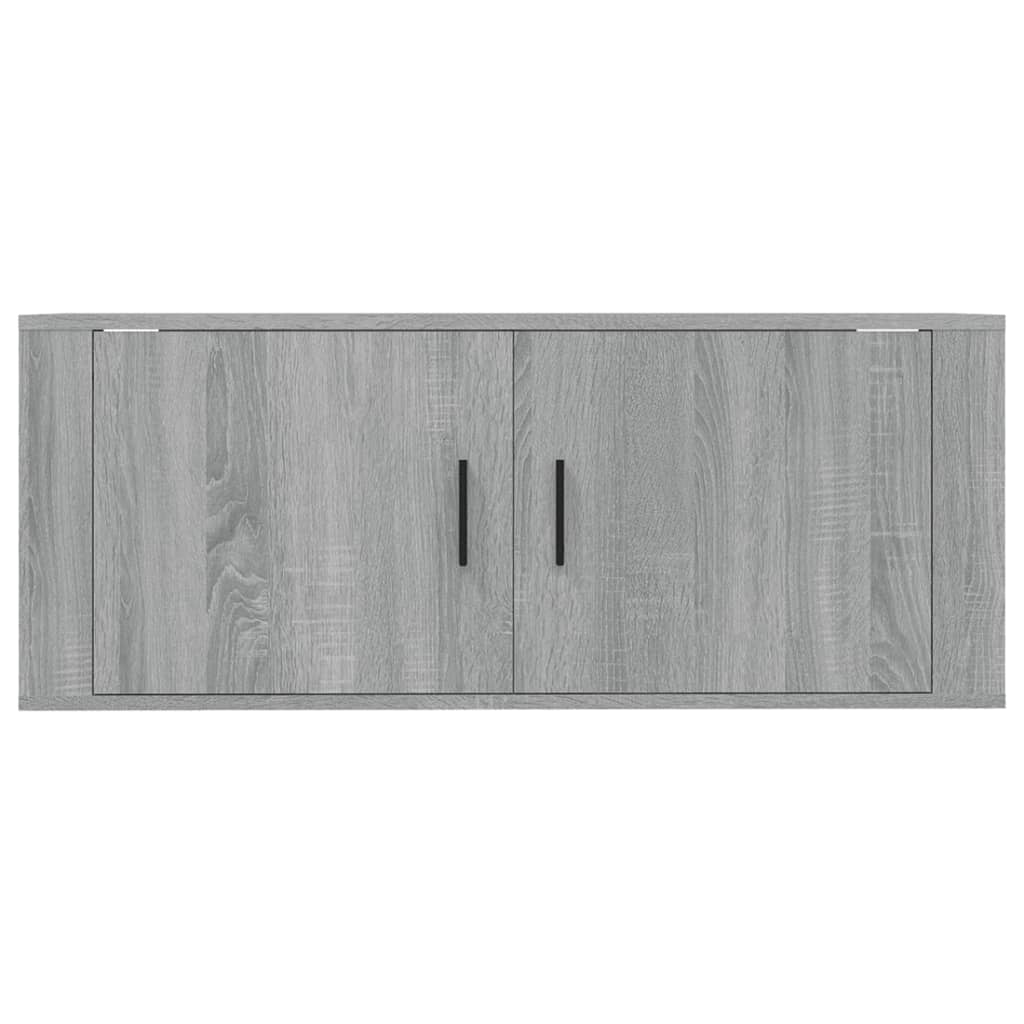 vidaXL Wall Mounted TV Cabinet Grey Sonoma 100x34,5x40 cm