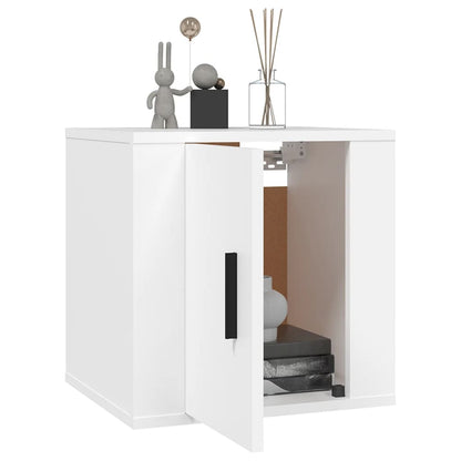 vidaXL 2 Piece Wall-mounted TV Cabinet Set White 40x34,5x40 cm