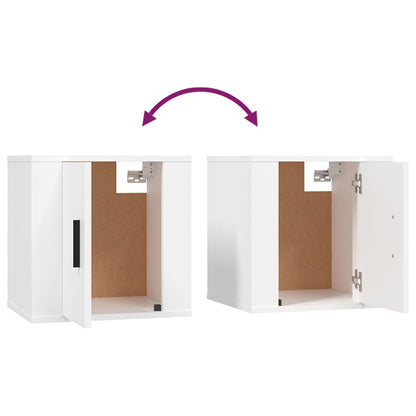 vidaXL 2 Piece Wall-mounted TV Cabinet Set White 40x34,5x40 cm