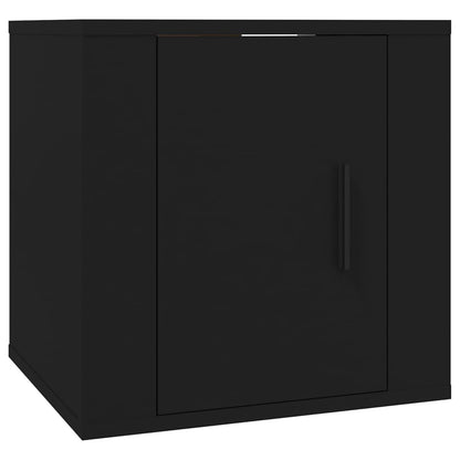vidaXL 2 Piece Wall-mounted TV Cabinet Set Black 40x34,5x40 cm