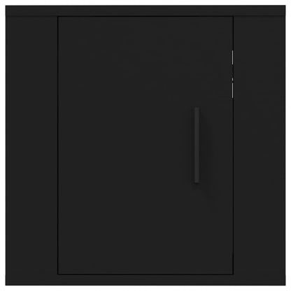 vidaXL 2 Piece Wall-mounted TV Cabinet Set Black 40x34,5x40 cm
