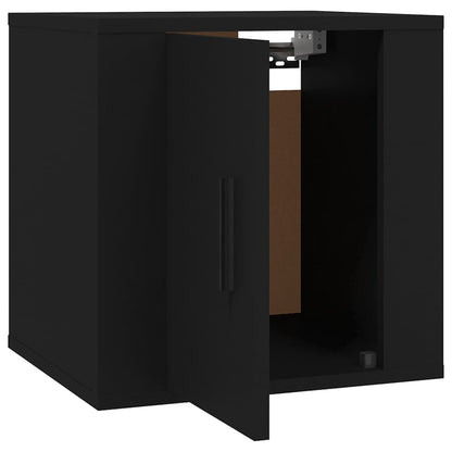 vidaXL 2 Piece Wall-mounted TV Cabinet Set Black 40x34,5x40 cm