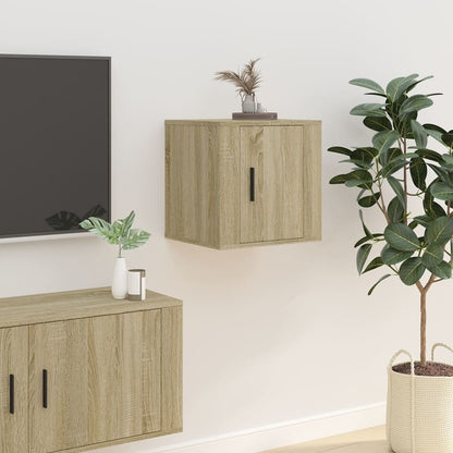 vidaXL 2 Piece Wall-mounted TV Cabinet Set Sonoma Oak 40x34,5x40 cm