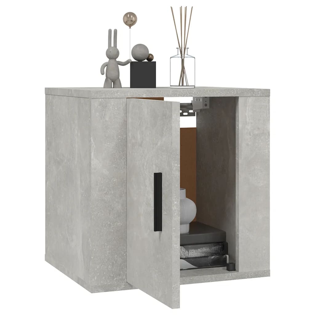 vidaXL Wall Mounted TV Cabinet Concrete Grey 40x34,5x40 cm