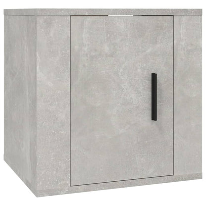vidaXL 2 Piece Wall-mounted TV Cabinet Set Concrete Grey 40x34,5x40 cm