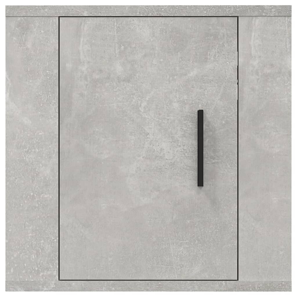 vidaXL 2 Piece Wall-mounted TV Cabinet Set Concrete Grey 40x34,5x40 cm