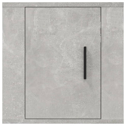 vidaXL 2 Piece Wall-mounted TV Cabinet Set Concrete Grey 40x34,5x40 cm