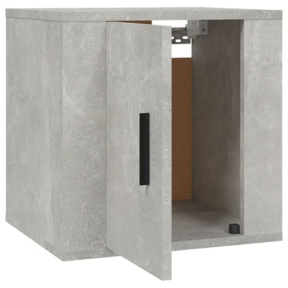 vidaXL 2 Piece Wall-mounted TV Cabinet Set Concrete Grey 40x34,5x40 cm