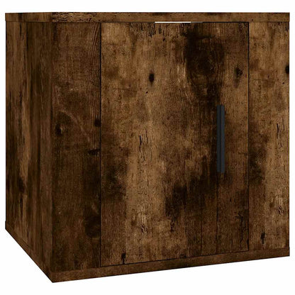 vidaXL Wall Mounted TV Cabinet Smoked Oak 40x34,5x40 cm