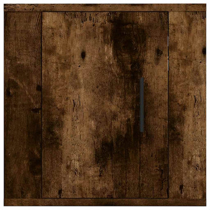 vidaXL Wall Mounted TV Cabinet Smoked Oak 40x34,5x40 cm