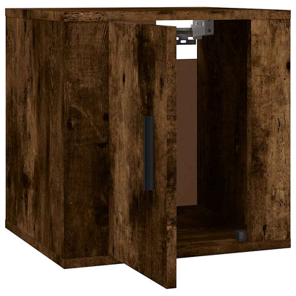 vidaXL Wall Mounted TV Cabinet Smoked Oak 40x34,5x40 cm