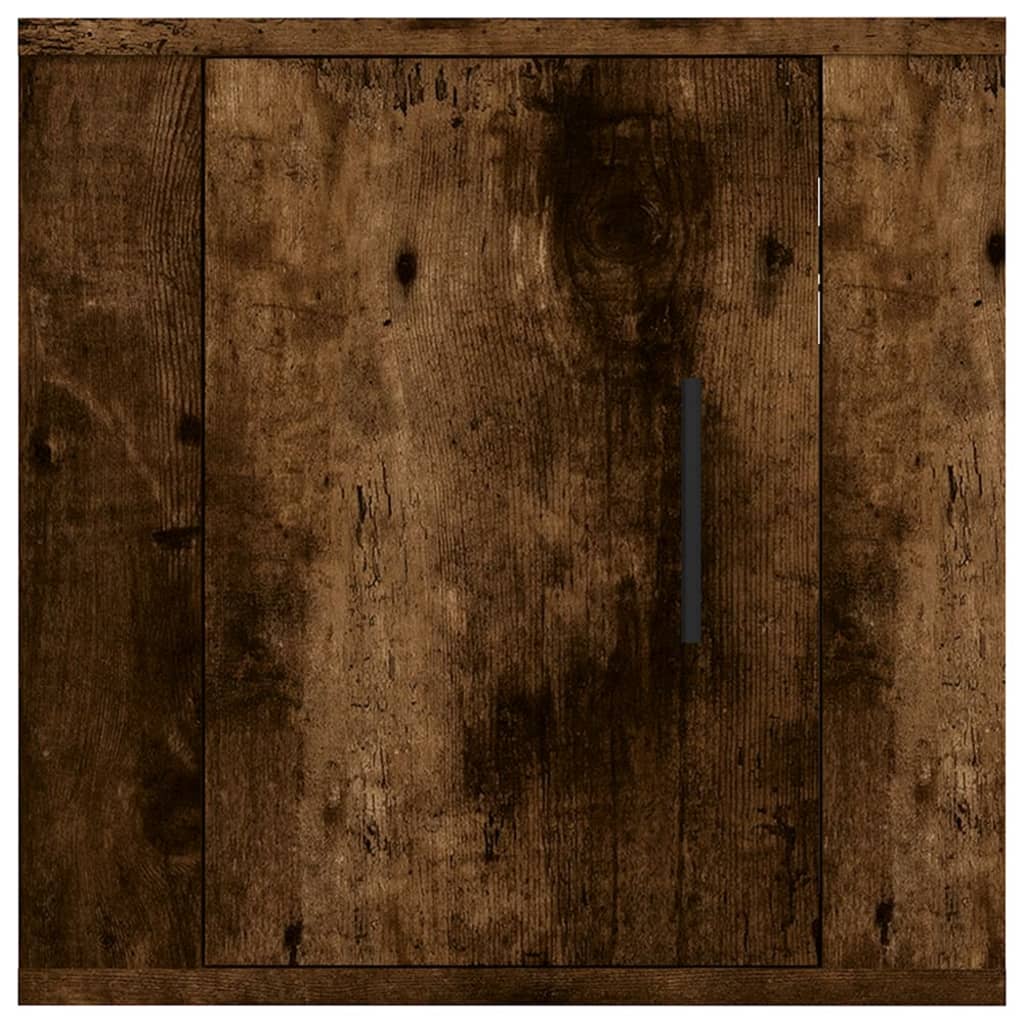 vidaXL 2 Piece Wall-mounted TV Cabinet Set Smoked Oak 40x34,5x40 cm