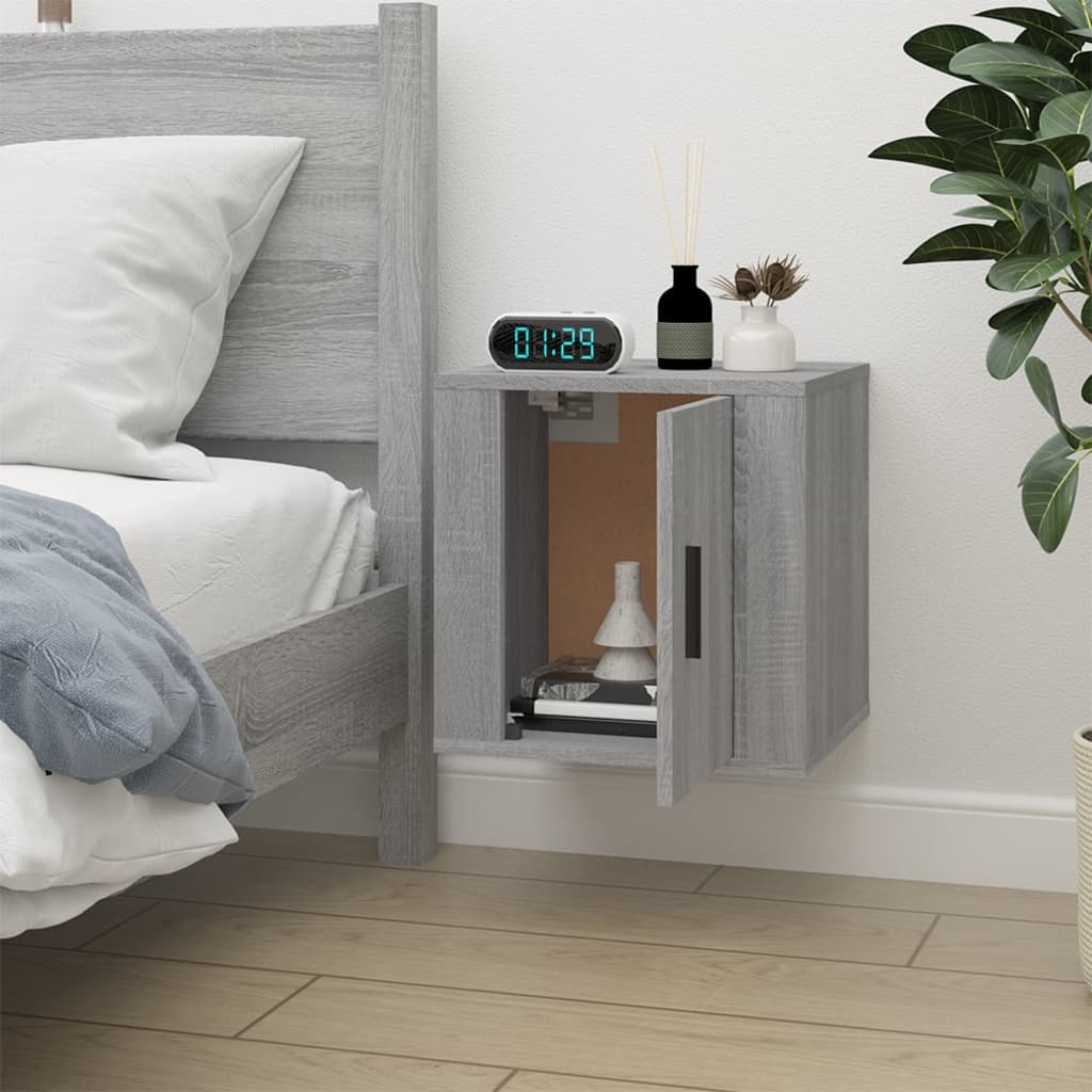 vidaXL Wall Mounted TV Cabinet Grey Sonoma 40x34,5x40 cm