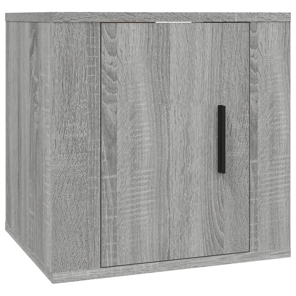 vidaXL 2 Piece Wall-mounted TV Cabinet Set Grey Sonoma 40x34,5x40 cm