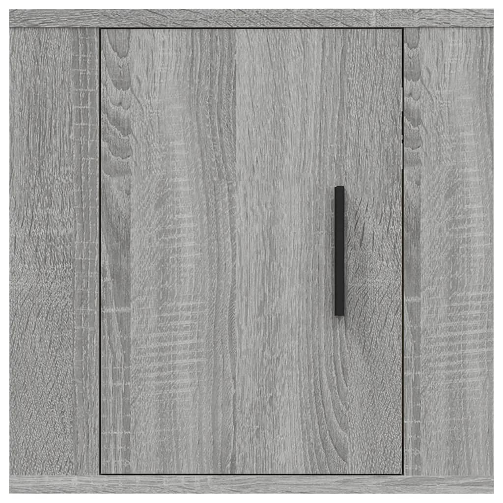 vidaXL 2 Piece Wall-mounted TV Cabinet Set Grey Sonoma 40x34,5x40 cm