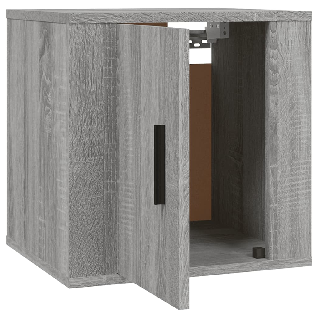 vidaXL 2 Piece Wall-mounted TV Cabinet Set Grey Sonoma 40x34,5x40 cm