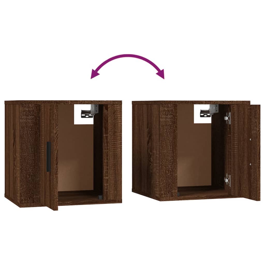 vidaXL Wall Mounted TV Cabinet Brown Oak 40x34,5x40 cm