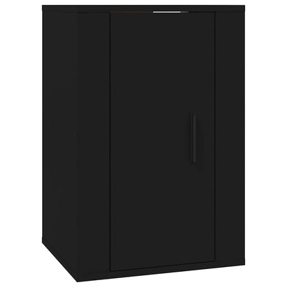 vidaXL Wall Mounted TV Cabinet Black 40x34,5x60 cm