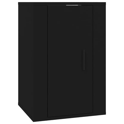 vidaXL 2 Piece Wall-mounted TV Cabinet Set Black 40x34,5x60 cm