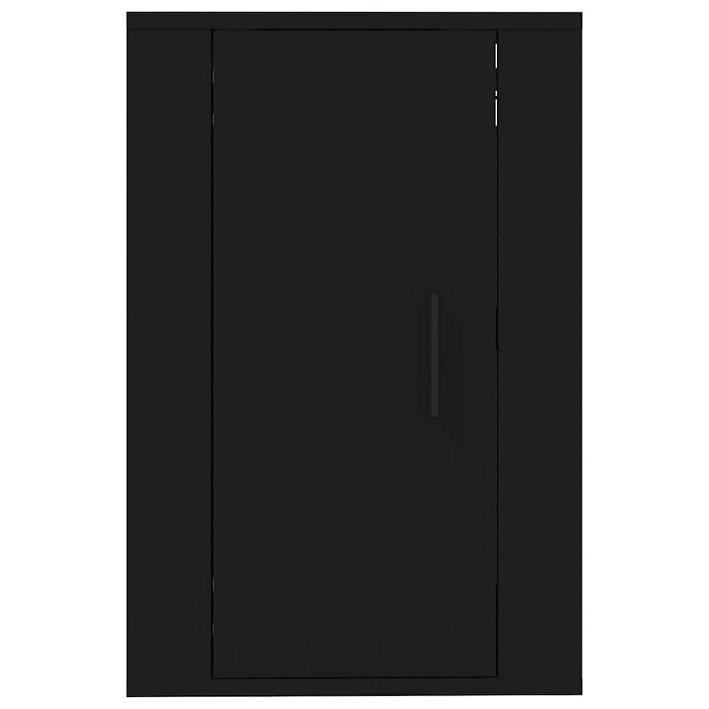 vidaXL 2 Piece Wall-mounted TV Cabinet Set Black 40x34,5x60 cm