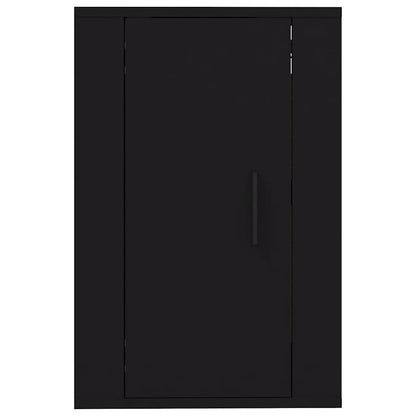 vidaXL 2 Piece Wall-mounted TV Cabinet Set Black 40x34,5x60 cm