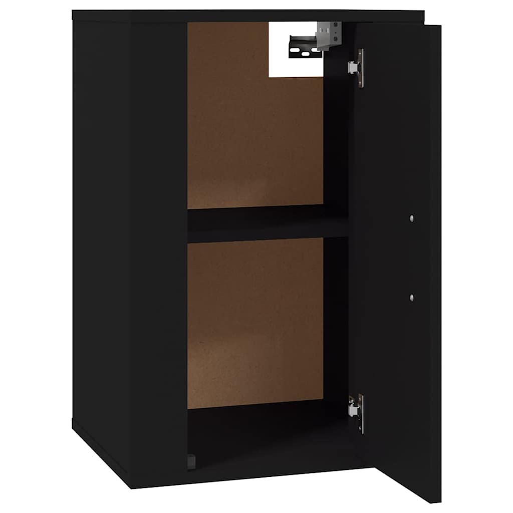 vidaXL 2 Piece Wall-mounted TV Cabinet Set Black 40x34,5x60 cm
