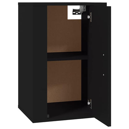 vidaXL 2 Piece Wall-mounted TV Cabinet Set Black 40x34,5x60 cm