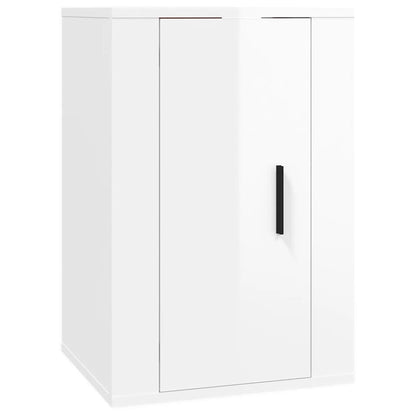 vidaXL Wall Mounted TV Cabinet High Gloss White 40x34,5x60 cm