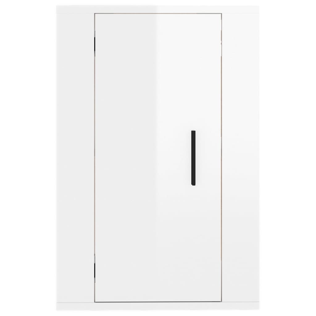 vidaXL Wall Mounted TV Cabinet High Gloss White 40x34,5x60 cm