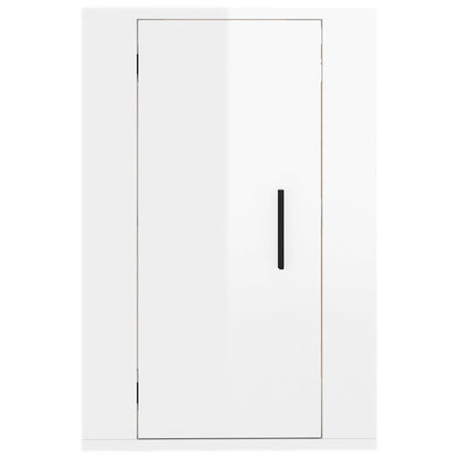 vidaXL Wall Mounted TV Cabinet High Gloss White 40x34,5x60 cm